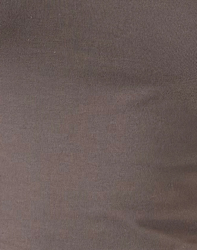 Nemue Plunge Racerback Top in Coffee Quartz