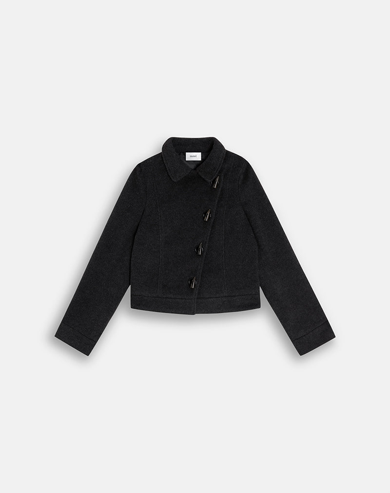 Niloufar Jacket in Wool Dark Grey