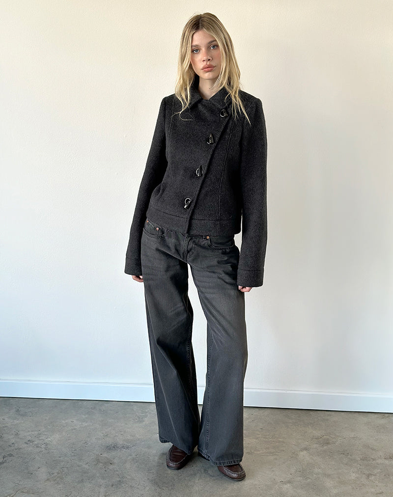 Niloufar Jacket in Wool Dark Grey