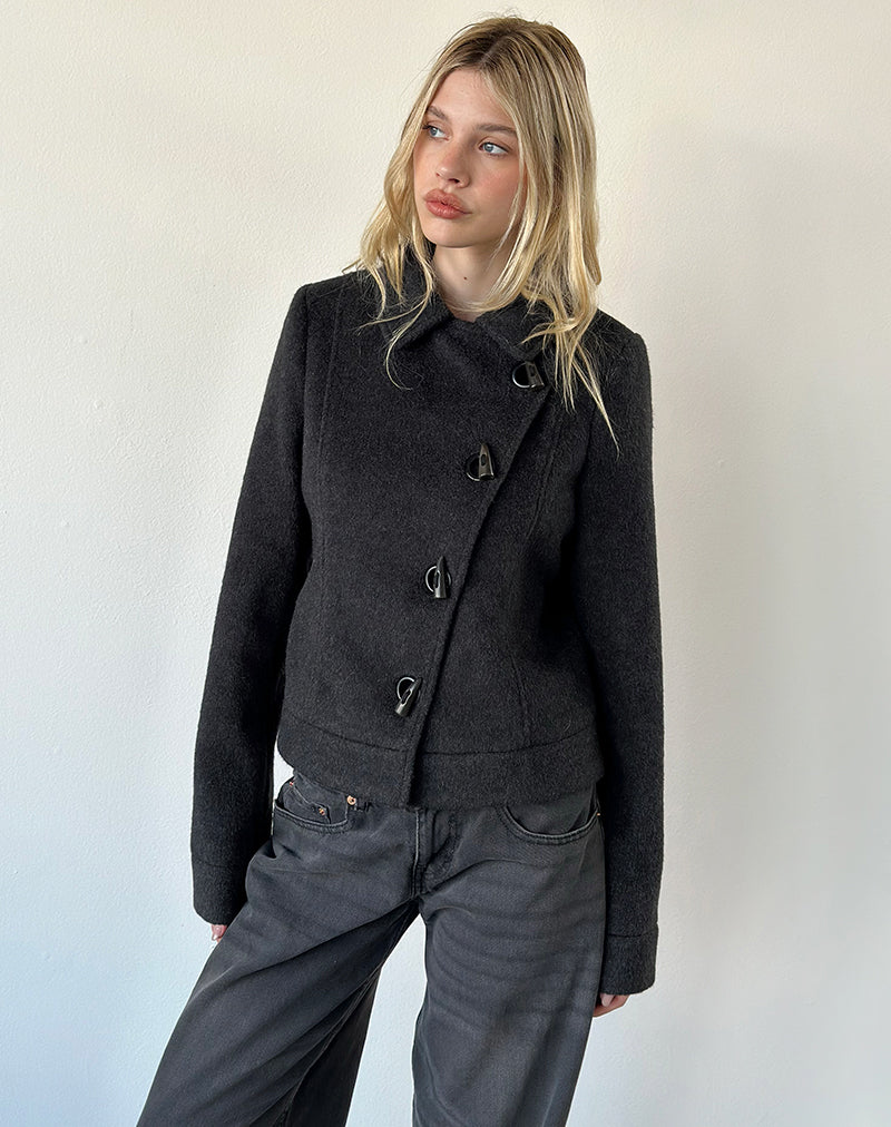 Niloufar Jacket in Wool Dark Grey
