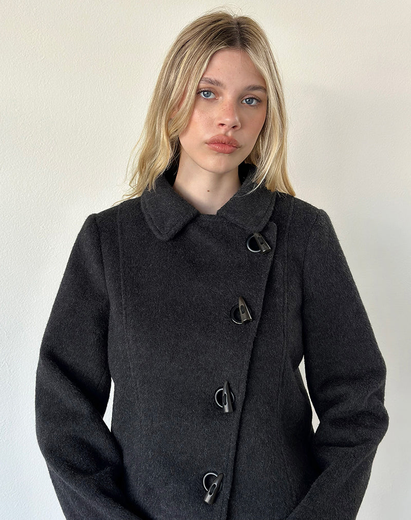 Niloufar Jacket in Wool Dark Grey